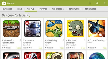 google play store para tablets